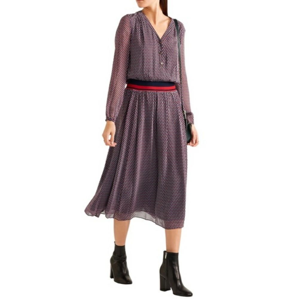 Tory Burch VELMA Silk Midi Dress